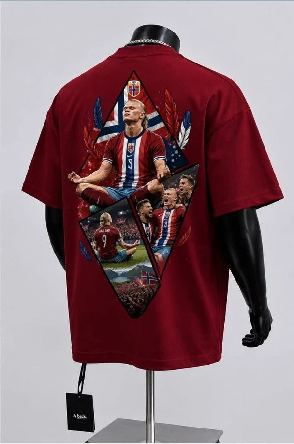 Erling Haaland Norway Soccer Graphic Football Fan Unisex Tee Unisex , , , Long Sleeve Tee