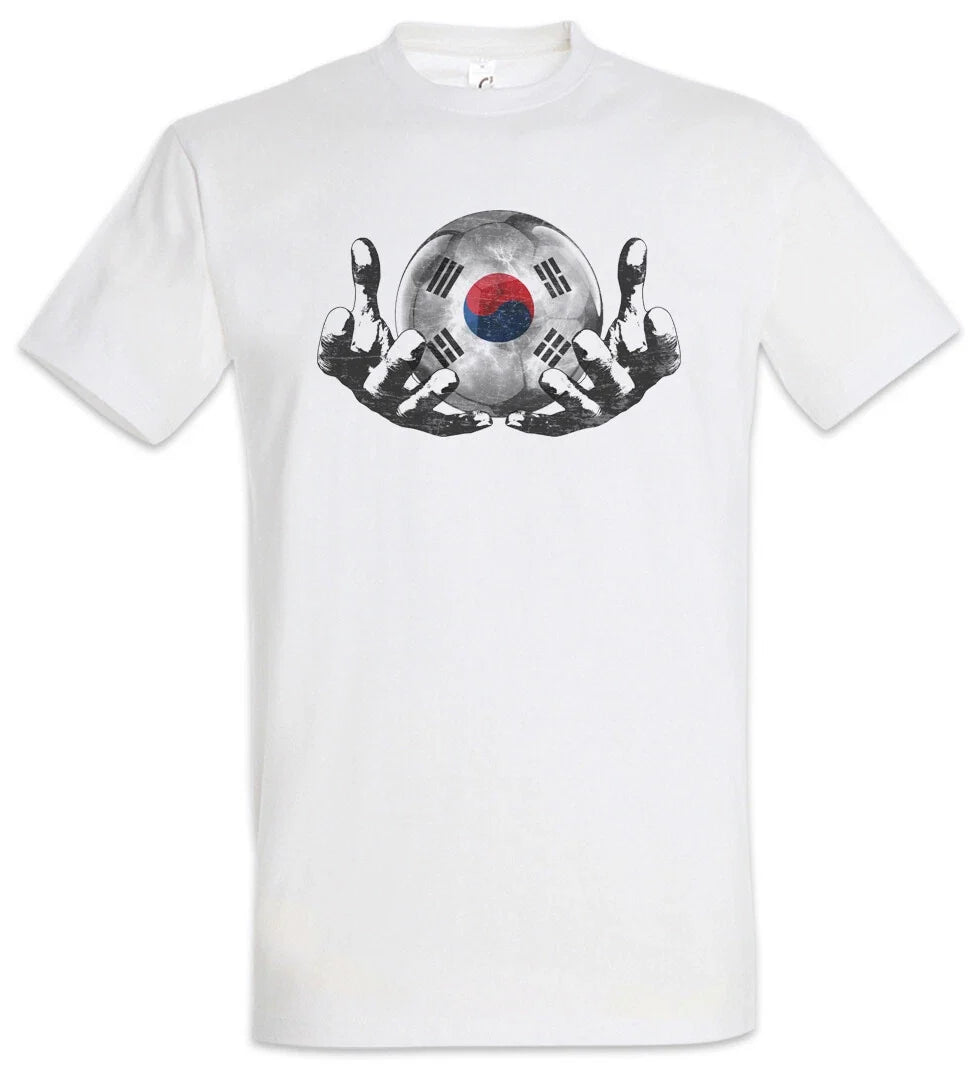 South Korea Football Magic Ball Soccer Flag Banner World Championship Unisex , , , Long Sleeve Tee