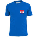 Mens Croatia Pocket Shield Badge Football T Shirt Soccer Footy Unisex , , , Long Sleeve Tee