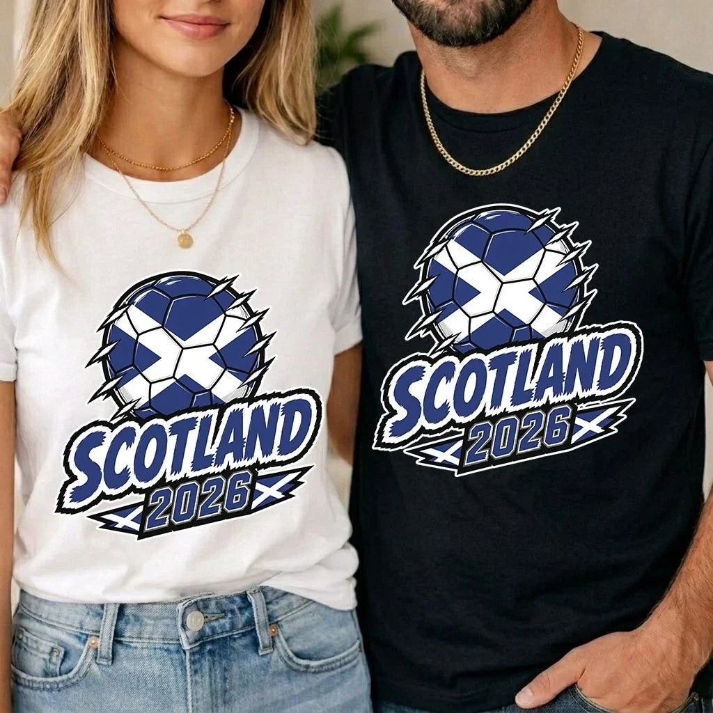 Scotland World Cup 2026 Football Fan Unisex Kids T Shirt Scottish Soccer Tee Men Unisex , , , Long Sleeve Tee