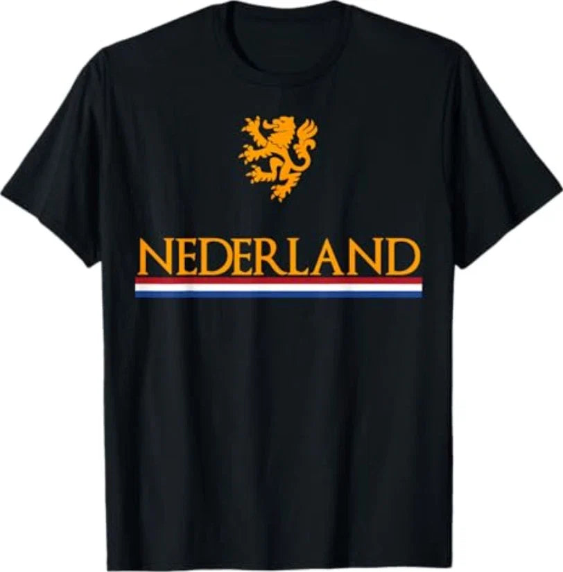 Nederland Soccer Jersey Shirt Oranje Netherlands Dutch Lion Unisex , , , Long Sleeve Tee
