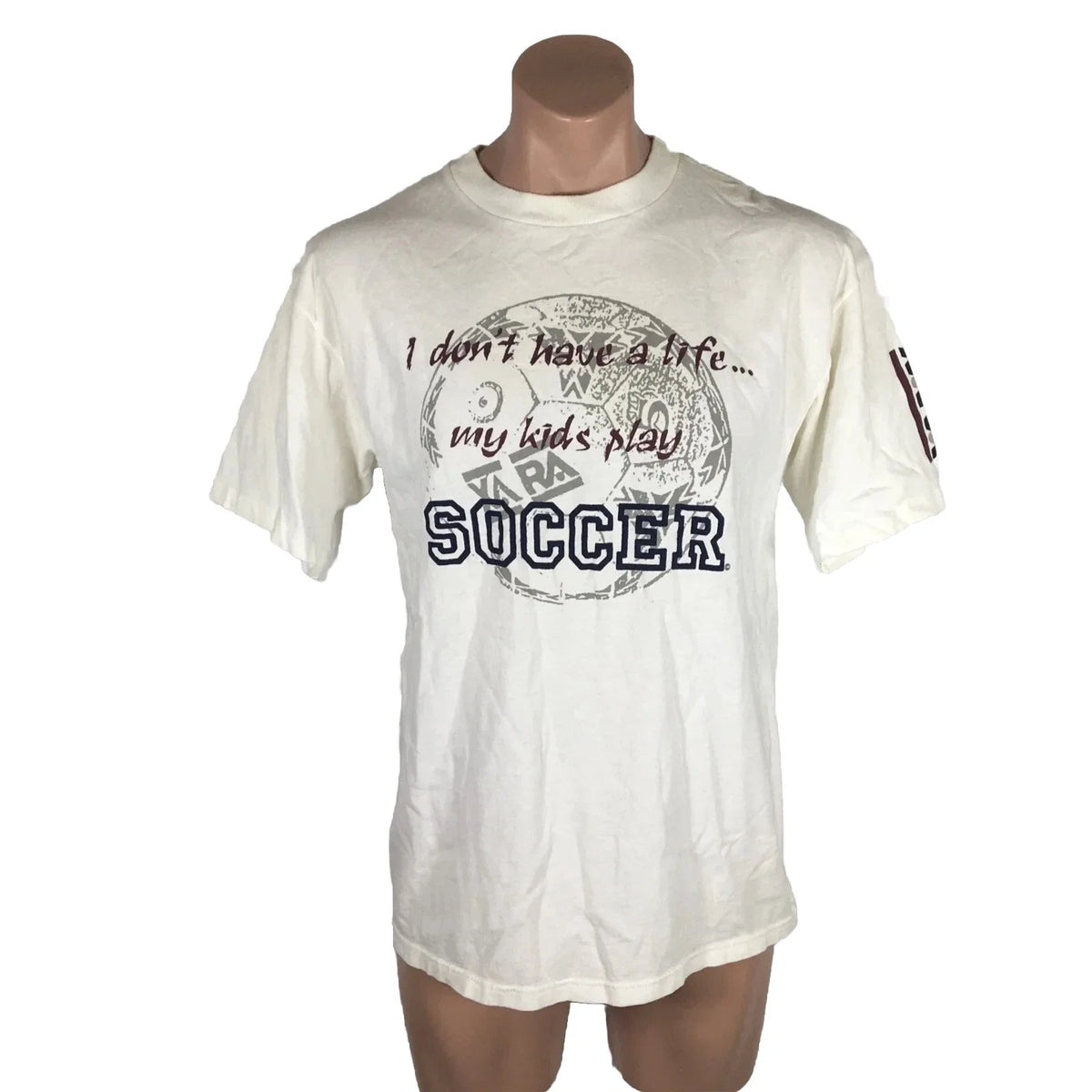 Vintage 90s I don't have a life my kids play soccer tee sz USA MADE sz L Unisex , , , Long Sleeve Tee