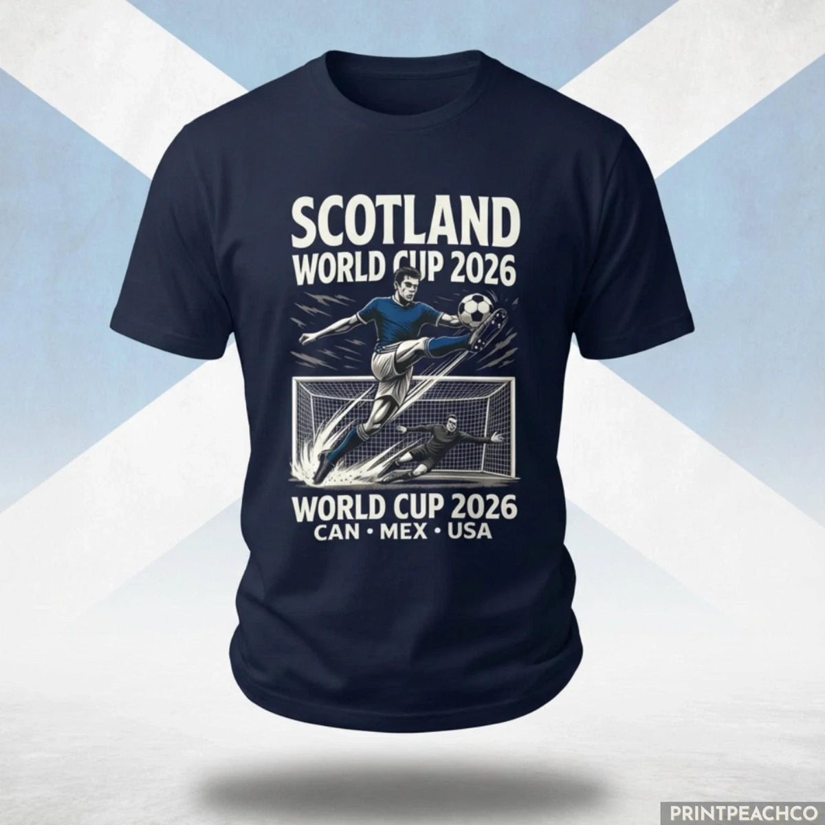 Scotland 2026 World Cup Overhead Kick Shirt Vintage Football Fan Tee Soccer Top Unisex , , , Long Sleeve Tee