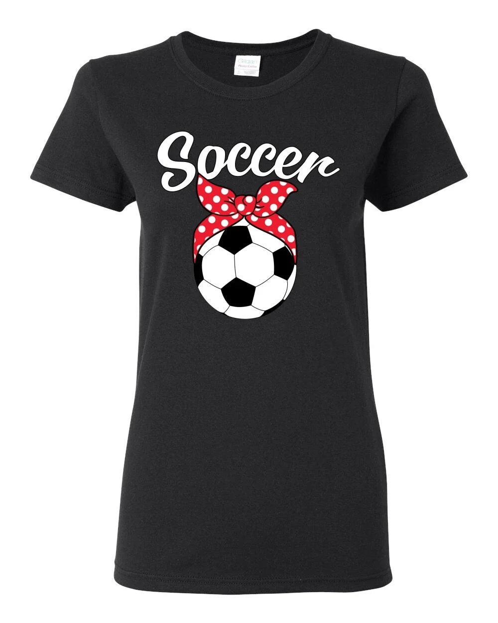 Cute Soccer Mom Ribbon Soccer Ball Gift Sports Women Graphic Shirt Unisex , , , Long Sleeve Tee