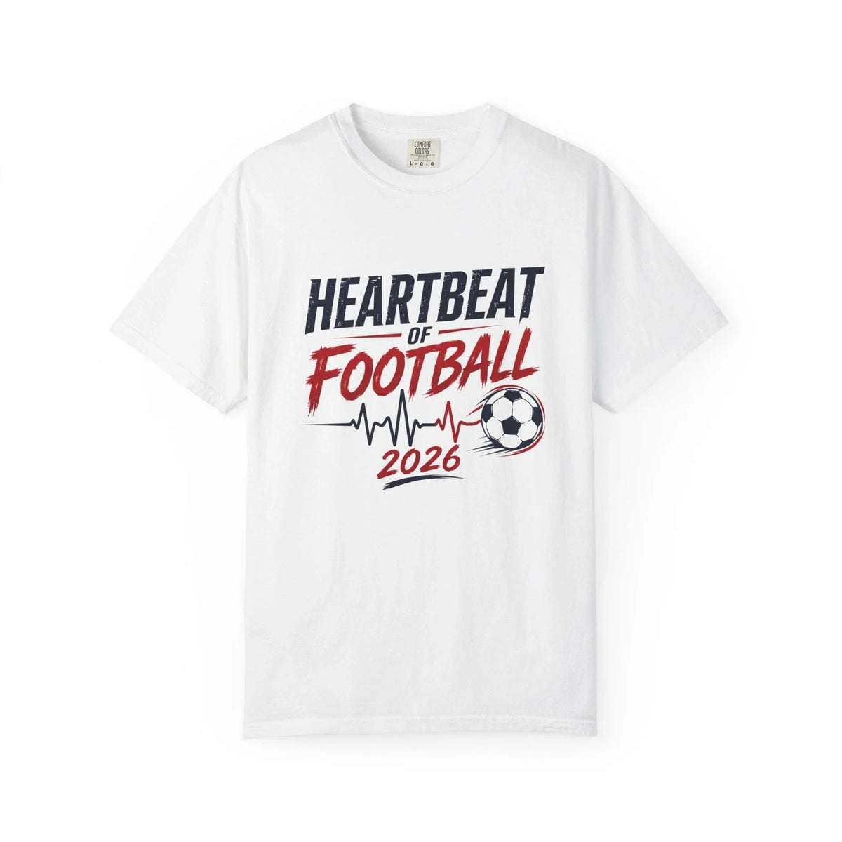 Heartbeat of Football 2026 World Soccer Fan Graphic Tee Design Unisex , , , Long Sleeve Tee