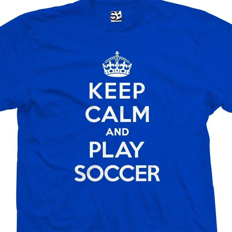 Keep Calm and Play Soccer Shirt | I Son Play Most Sizes Colors Available Unisex , , , Long Sleeve Tee