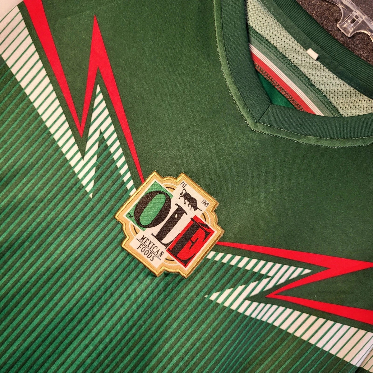 Federacion Mexicana Futbol Soccer Jersey Green Mexico Men's XL Ole Unisex , , , Long Sleeve Tee