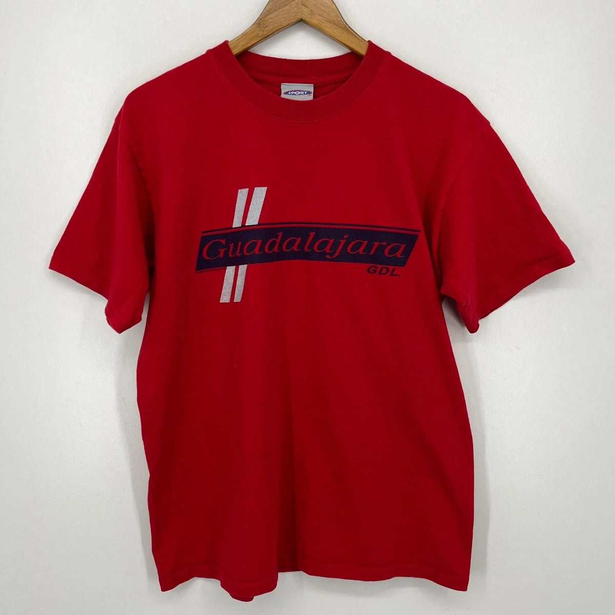 Guadalajara GDL Men's Size L Red Vtg 1998 Mexico Soccer Logo Vintage Unisex , , , Long Sleeve Tee