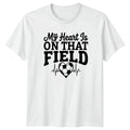 My Heart Is On That Womens Soccer Mom Soccer Gift For Her Unisex , , , Long Sleeve Tee