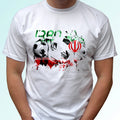 Iran football flag white t shirt soccer style design mens womens kids Unisex , , , Long Sleeve Tee