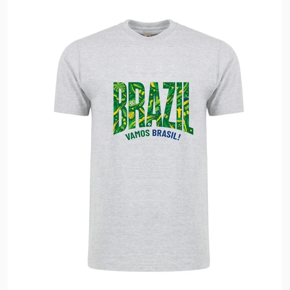 Brazil Country Flag Soccer World Cup 2026 Adult Unisex Football Fan Tee Unisex , , , Long Sleeve Tee