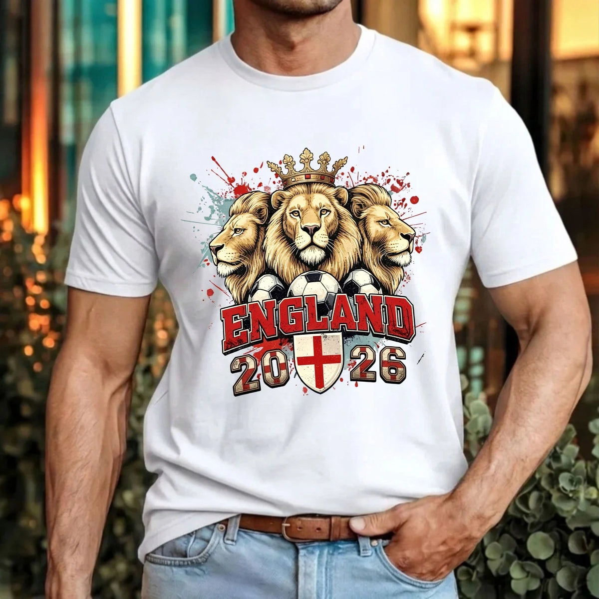England Tournament 2026 Football St George Three Lions Sport Fans Top Unisex , , , Long Sleeve Tee