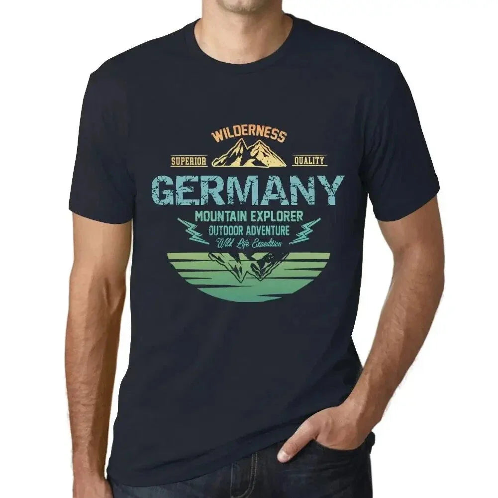 Men's Graphic Outdoor Adventure, Wilderness, Mountain Explorer Germany Unisex , , , Long Sleeve Tee