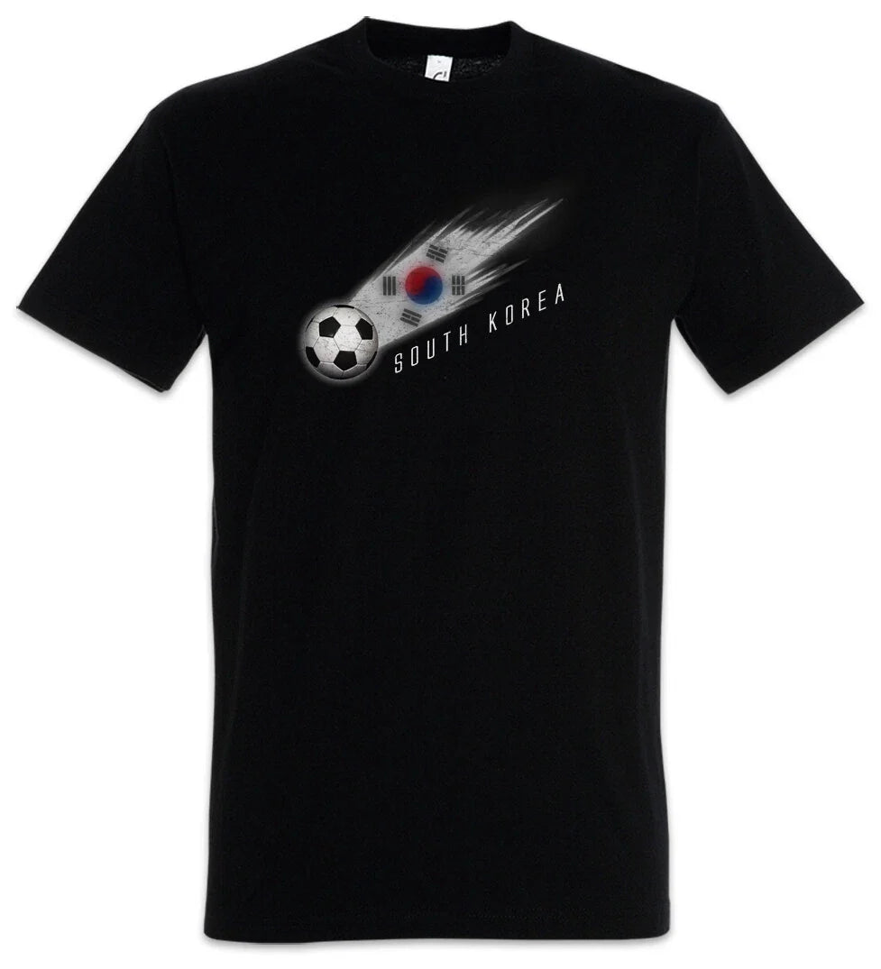 South Korea Football Comet I Soccer Flag Banner World Championship Unisex , , , Long Sleeve Tee