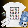 Soccer Shirt World Cup 2026 all Country Ball Football Fan Game Day Youth Tees Unisex , , , Long Sleeve Tee