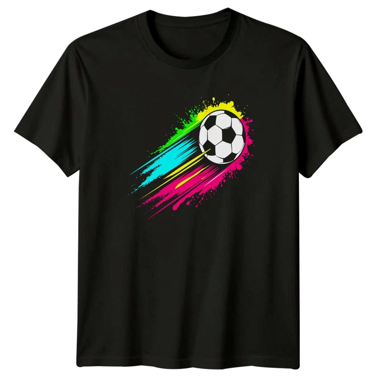 Soccer Ball Splatter Art Sports Fan Soccer Birthday Gift For Him And Her Unisex , , , Long Sleeve Tee