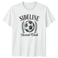 Sideline Social Club Soccer Fan Football Birthday Gift For Him And Her Unisex , , , Long Sleeve Tee