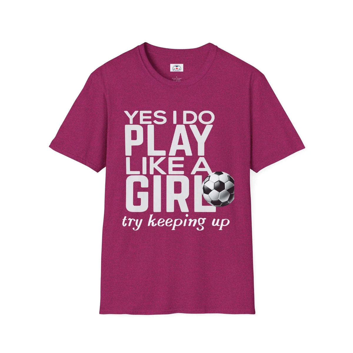 Play Like Girl Unisex , Soccer Fan Tee Motivational Sports Shirt Keep Up Unisex , , , Long Sleeve Tee