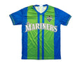 SEATTLE MARINERS x SOUNDERS FC Shirt MLB BASEBALL x MLS SOCCER JERSEY Sz Adult S Unisex , , , Long Sleeve Tee