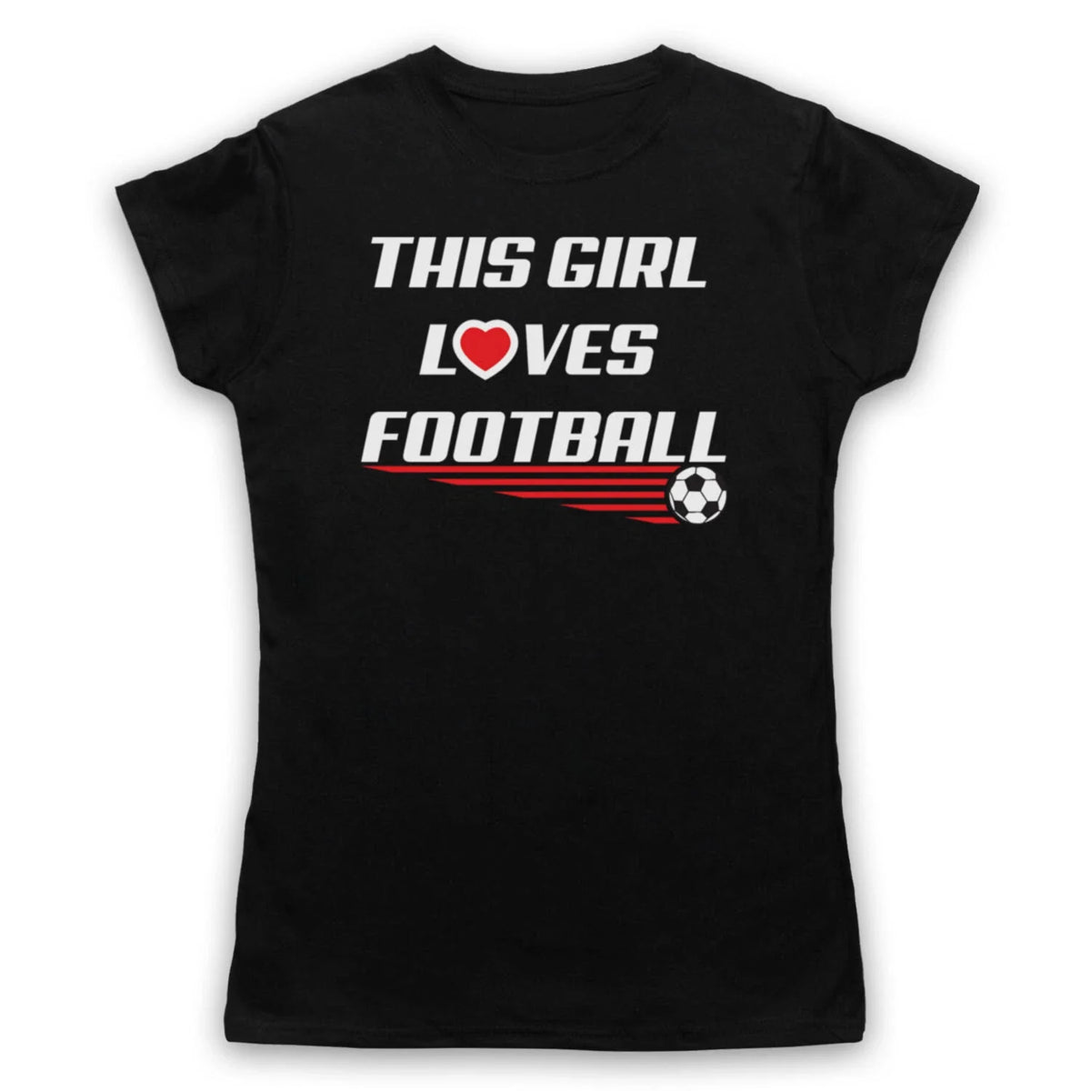 THIS GIRL LOVES FOOTBALL SLOGAN SPORTS LOVER SOCCER MENS & WOMENS Unisex , , , Long Sleeve Tee