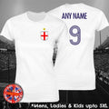 England Ladies World Cup Personalised Football Fan Mens Ladies Kids Unisex , , , Long Sleeve Tee