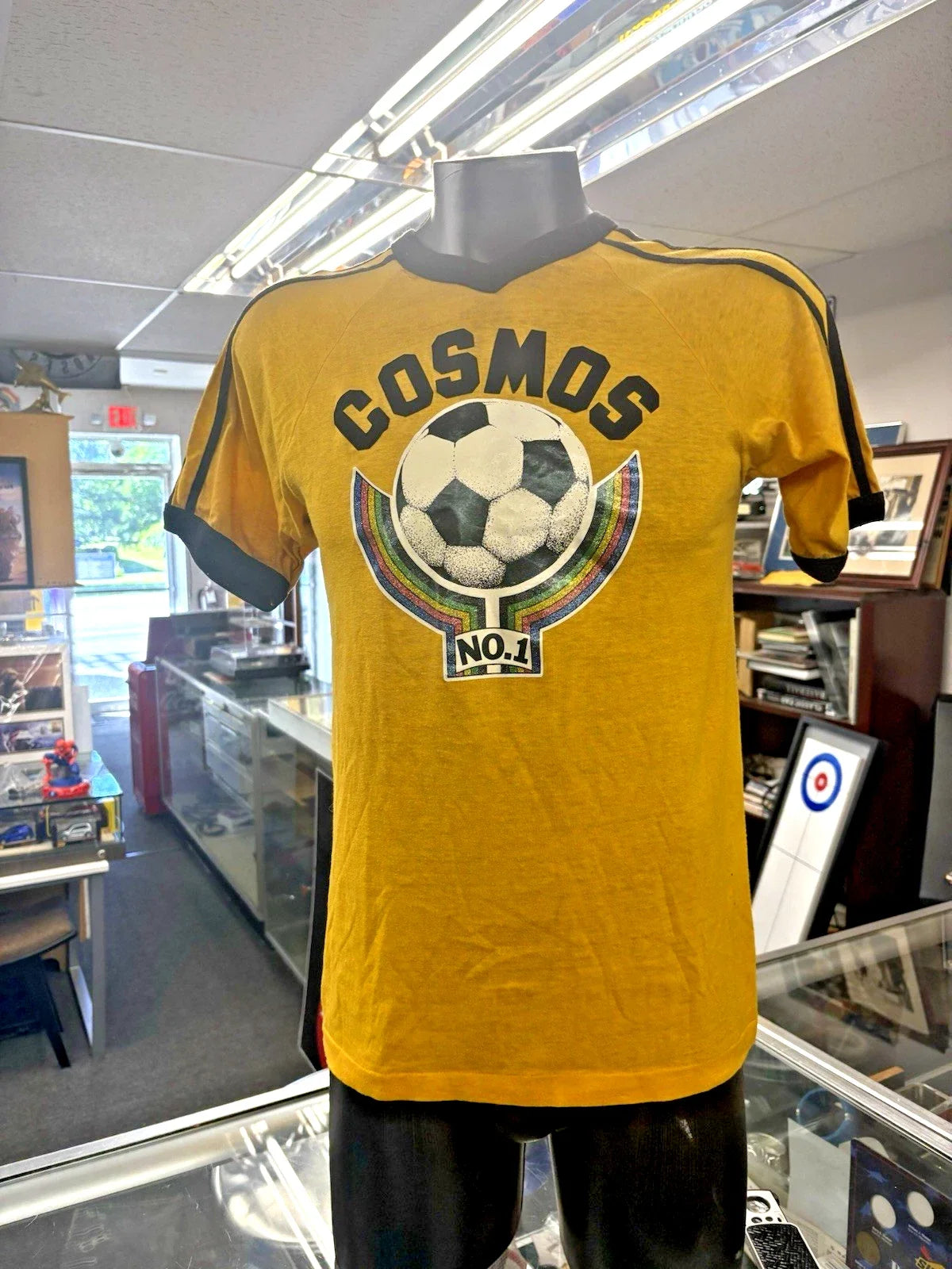 Vintage Giorgio Chinaglia Shirt Mens medium Soccer 9 New York Cosmos Rare Unisex , , , Long Sleeve Tee