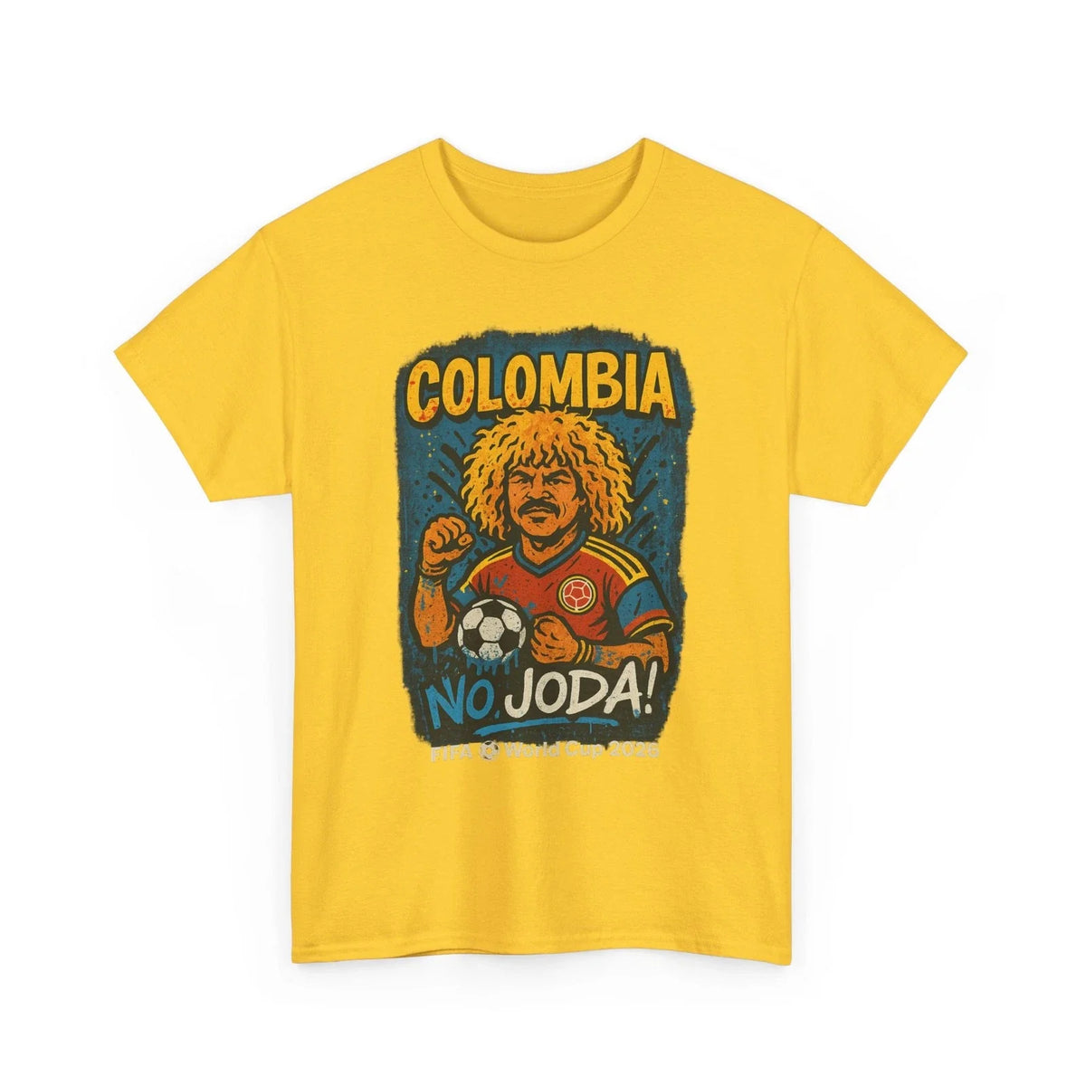 Colombia Pibe Valderrama No Joda Soccer Shirt 2026 | Football World Cup Tee Unisex , , , Long Sleeve Tee