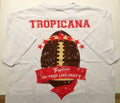 Las Vegas Tropicana Casino Football White Men's XL 50 YARD LINE PARTY Unisex , , , Long Sleeve Tee