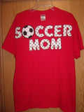 SOCCER MOM red L t shirt Unisex , , , Long Sleeve Tee