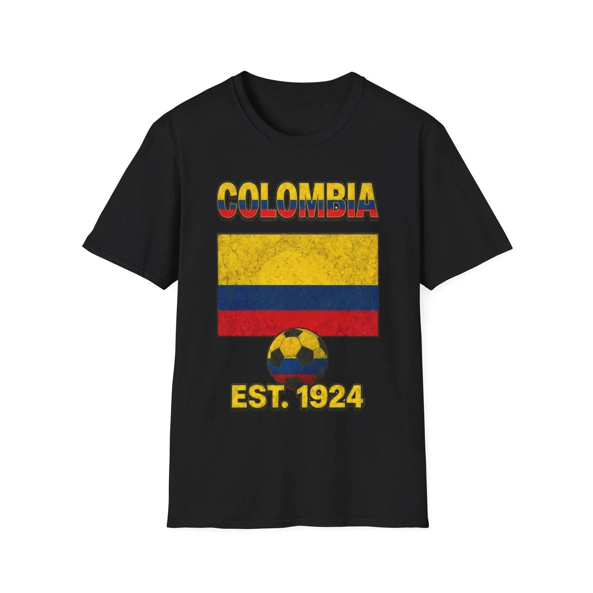 Colombia Flag Futbol Soccer | Nations Heritage Collection | Vintage Unisex , , , Long Sleeve Tee