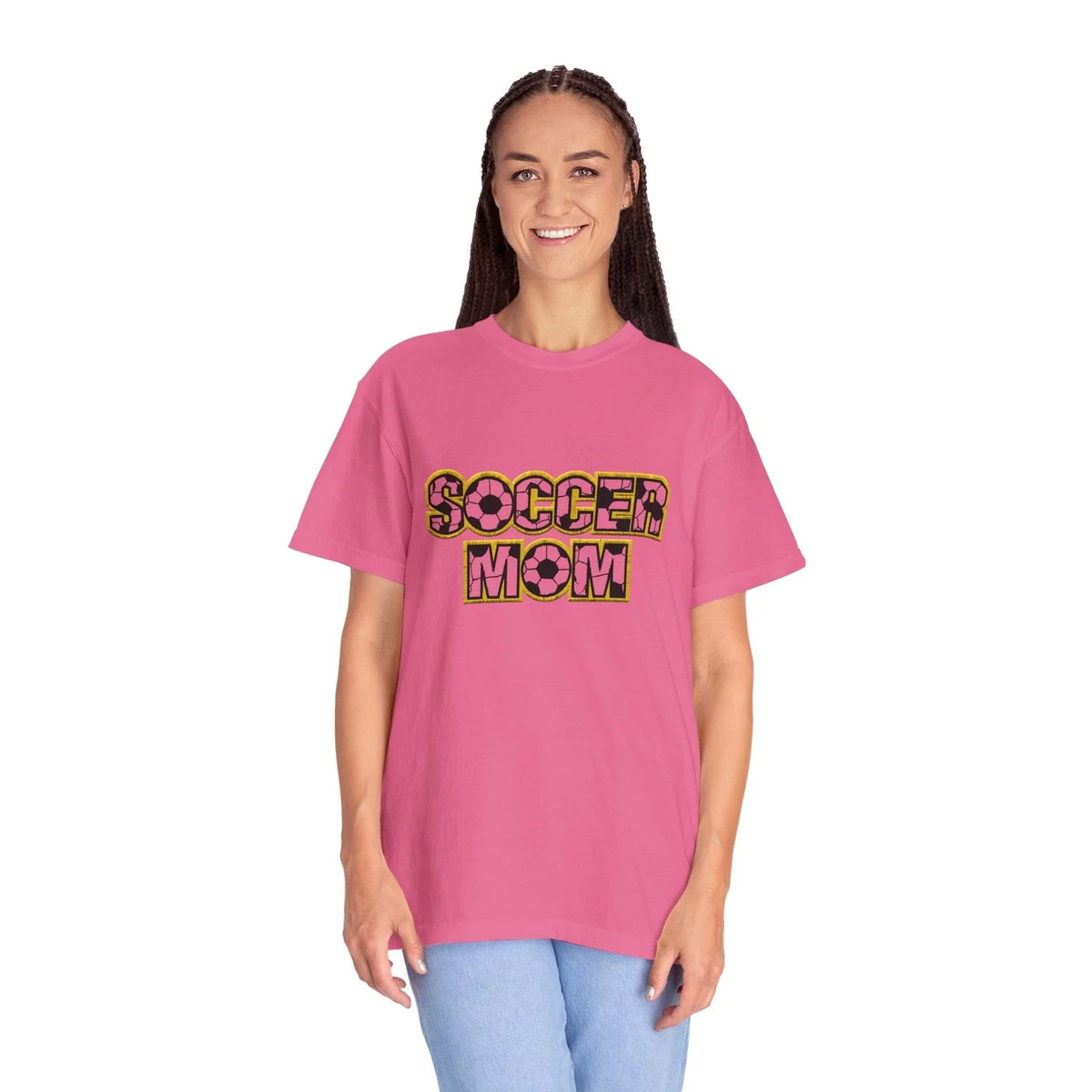 Soccer Mom , Unisex Garment-Dyed Tee, Customize any Sport, Plus size Unisex , , , Long Sleeve Tee