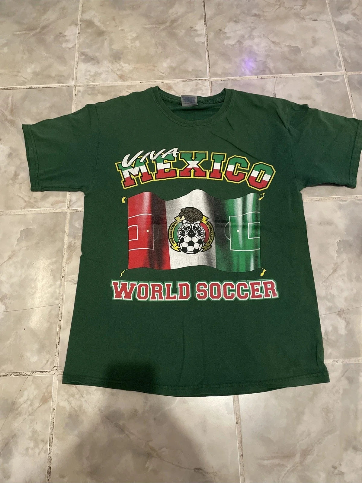 Vintage Y2K Viva Mexico World Soccer Football SZ M Unisex , , , Long Sleeve Tee
