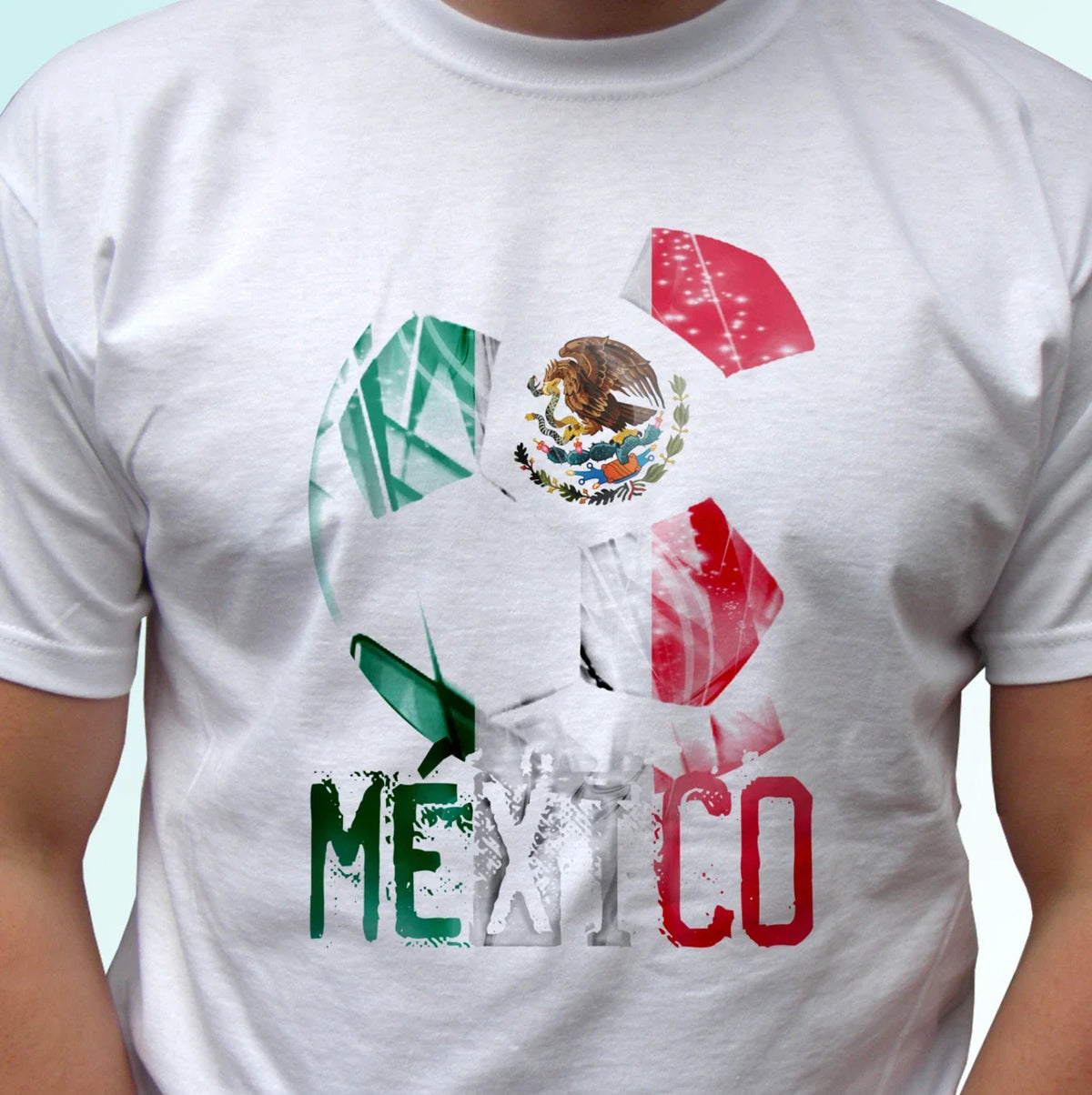 Mexico football flag white t shirt soccer camiseta gift cup top tee all sizes Unisex , , , Long Sleeve Tee