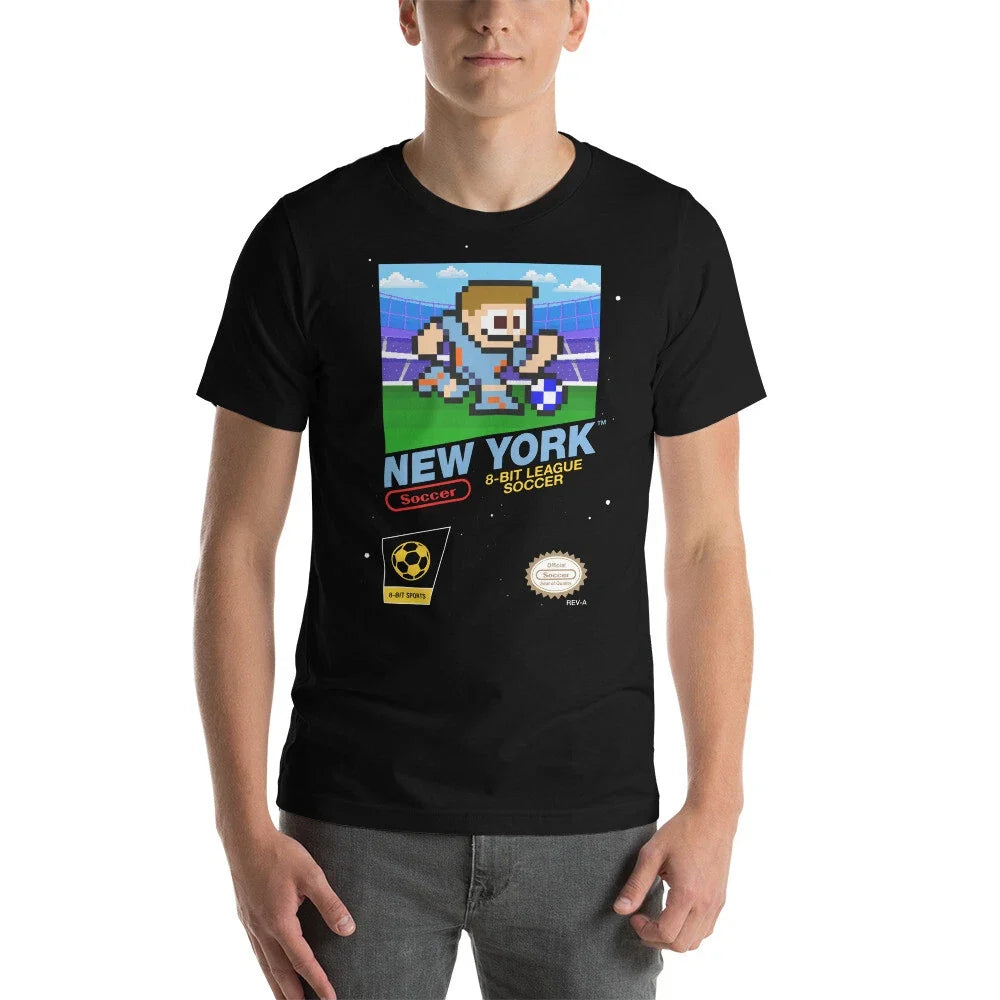 New York City Football Club FC 8-bit Retro League Soccer Football Club Unisex , , , Long Sleeve Tee