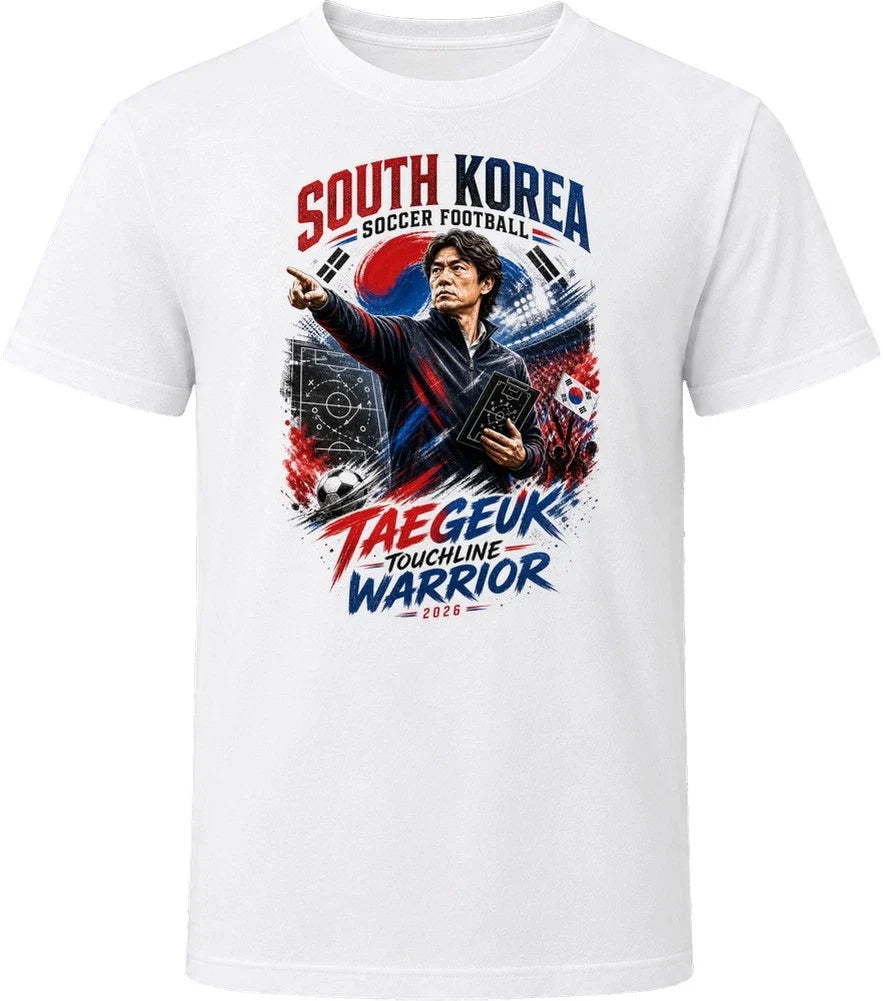 South Korea Soccer Football Coach Taegeuk Touchline Warrior T Shirt Unisex , , , Long Sleeve Tee