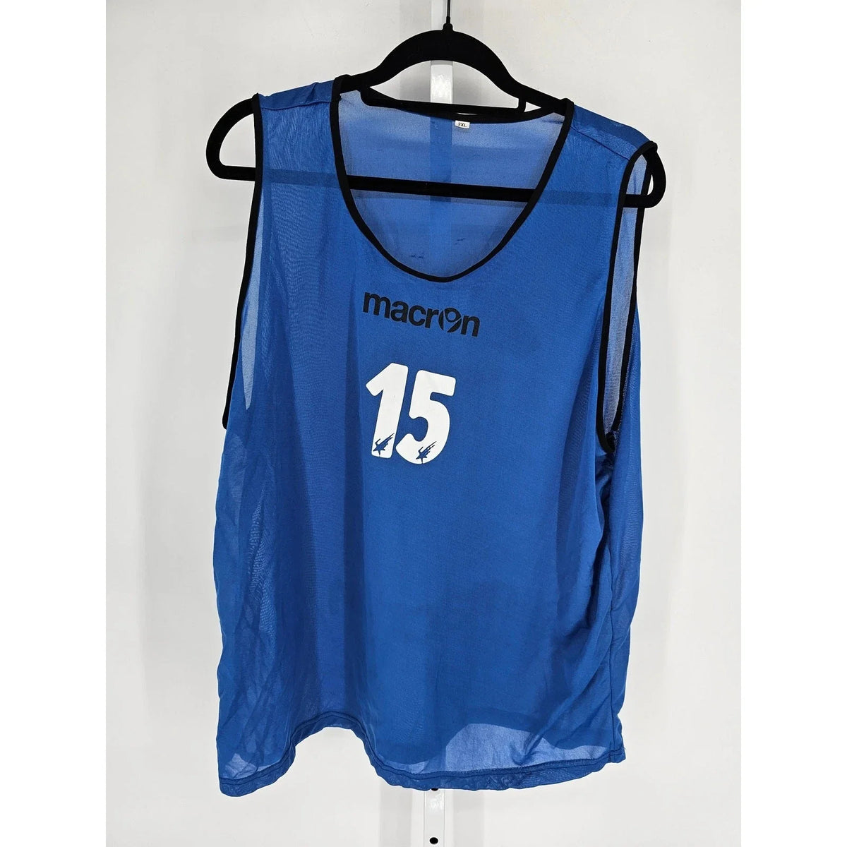 Vintage Macron Soccer Futbol Practice Penny Jersey Blue Black Unisex , , , Long Sleeve Tee