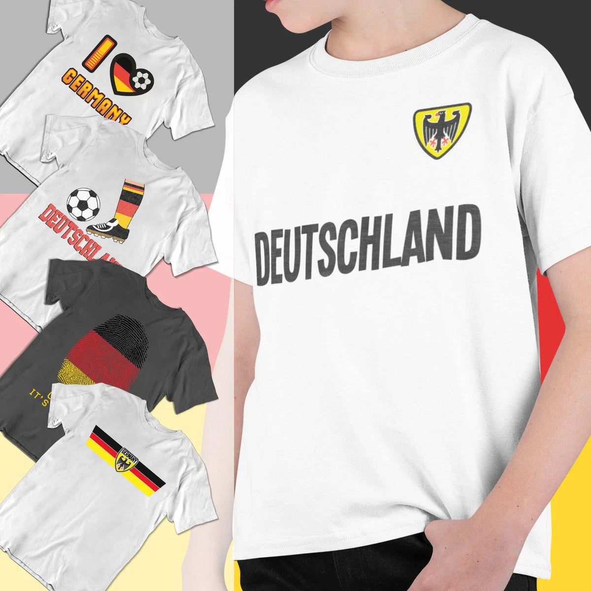 Boys Girls Choice Of GERMANY Kids Football 2026 German World Euro Cup Unisex , , , Long Sleeve Tee