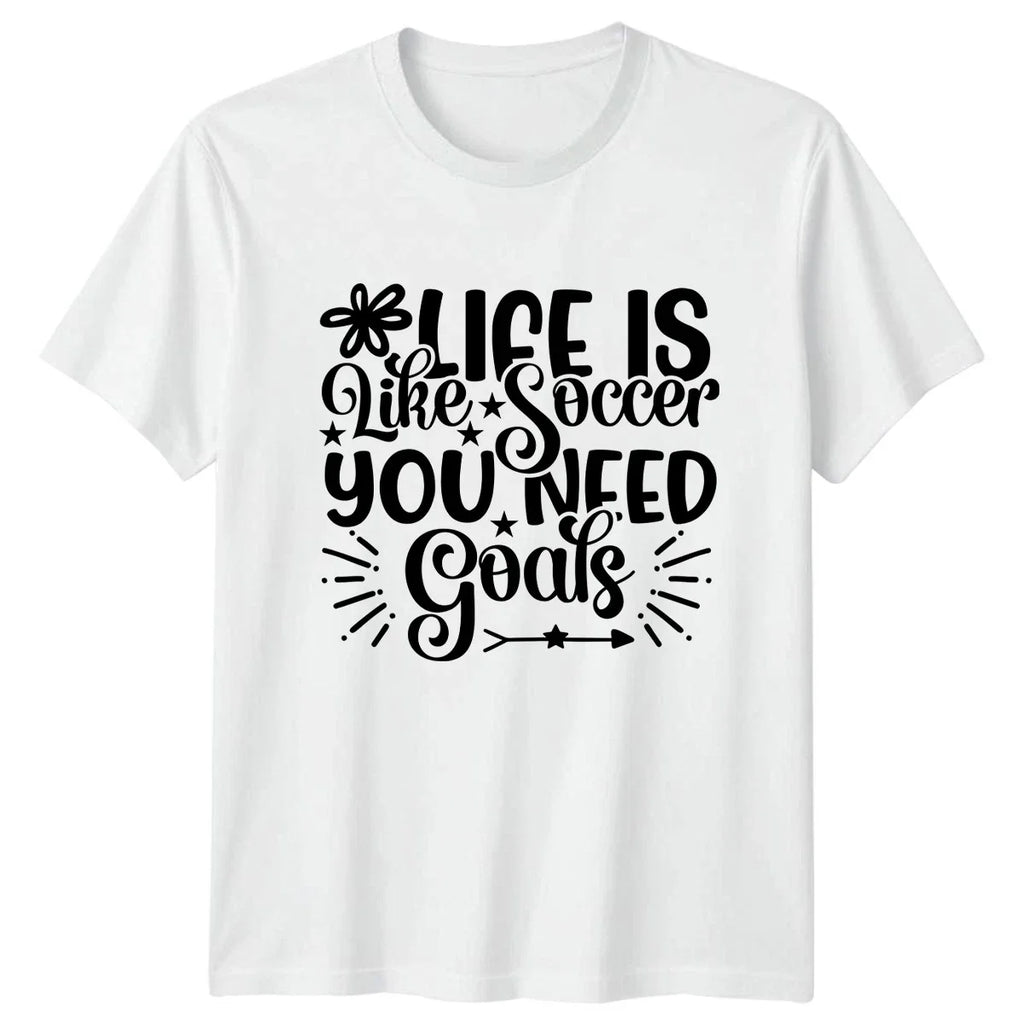 Life Is Like Soccer You Mens Fathers Day Soccer Fathers Day Gift For Him Unisex , , , Long Sleeve Tee