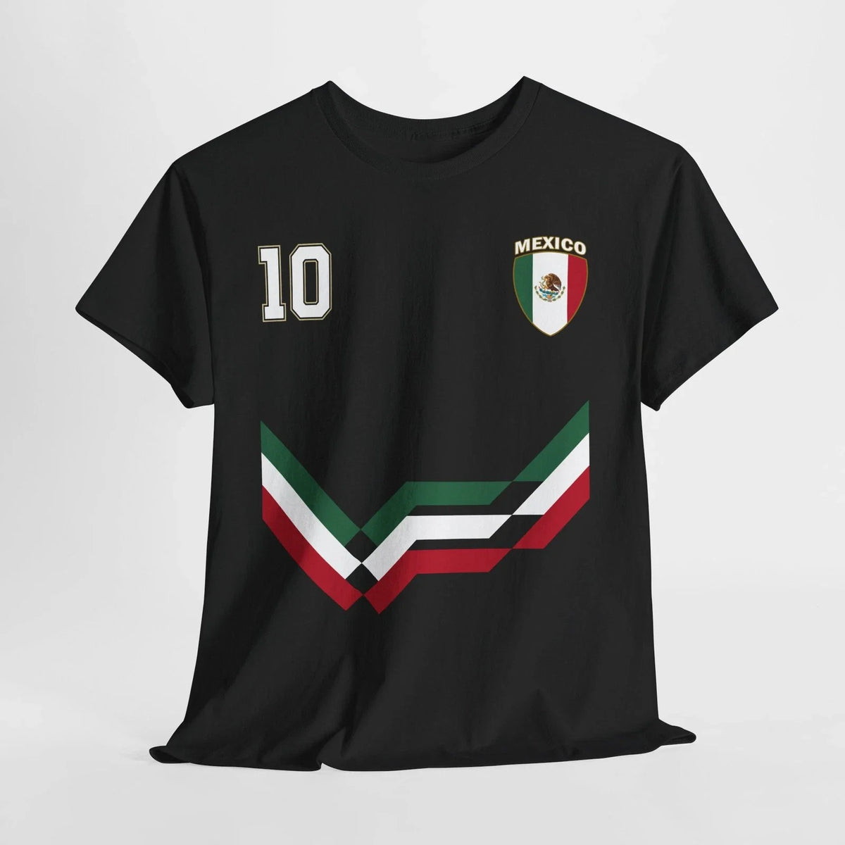 Mexico Number 10 Soccer Shirt, Mexican Flag Soccer 2026 Jersey Style Shirt Unisex , , , Long Sleeve Tee
