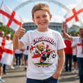 England Football T Shirt, Cute Bear Playing Soccer Youth Adult Tee Unisex , , , Long Sleeve Tee