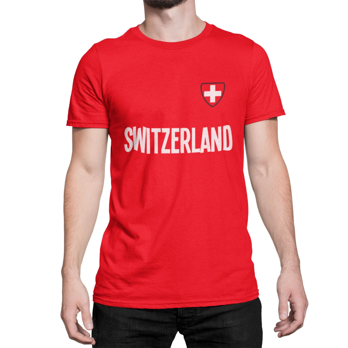 SWITZERLAND World Cup 2026 Design Football Country name World Shipping Unisex , , , Long Sleeve Tee