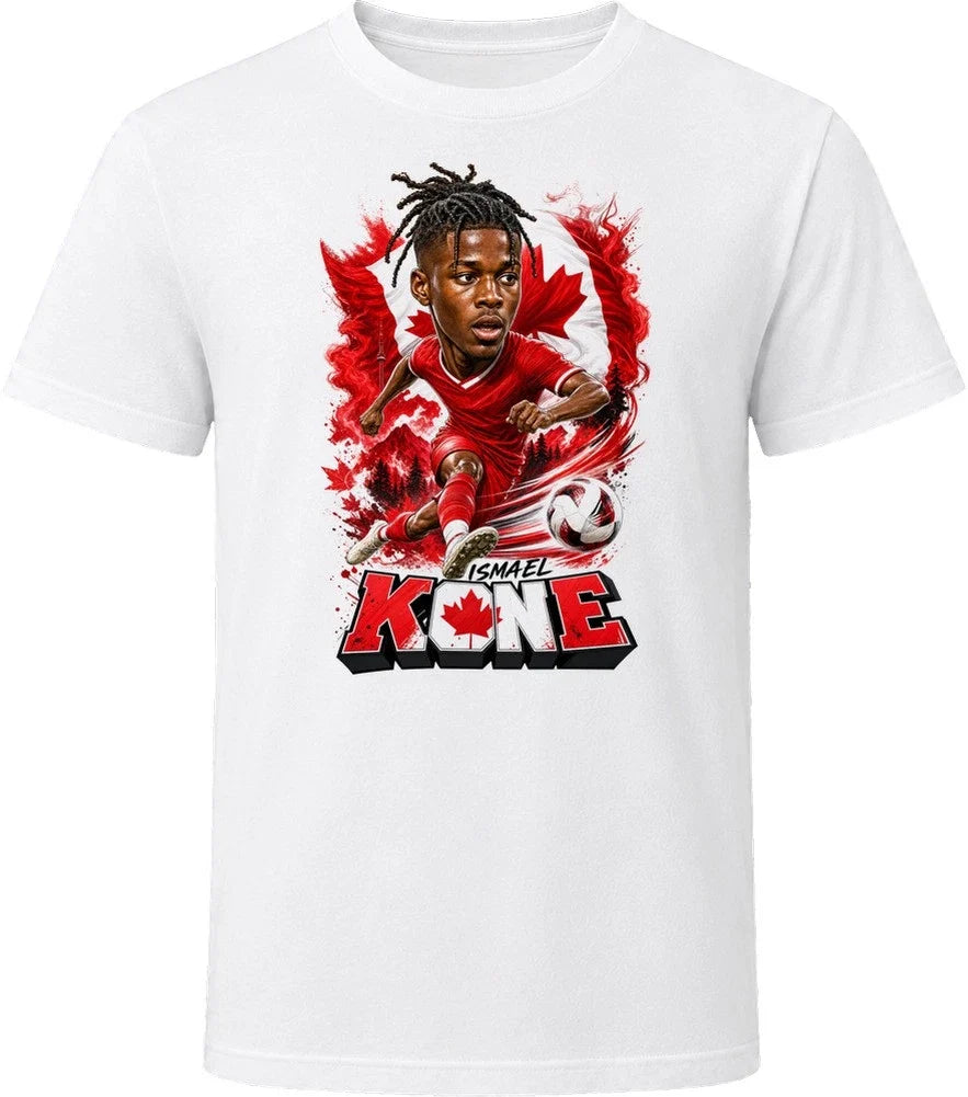 Ismael Kone Canada Soccer Caricature 2026 World Cup T Shirt Unisex , , , Long Sleeve Tee