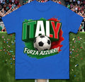 Italy Forza Azzurri , Italy Retro World Cup T Shirt, Italy football Tee Unisex , , , Long Sleeve Tee