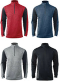 Reebok Men's Sport Top, 1/4 Zip, S-3XL, 4XL, 5XL, Soccer, Golf , Dri-FIT JACKET Unisex , , , Long Sleeve Tee