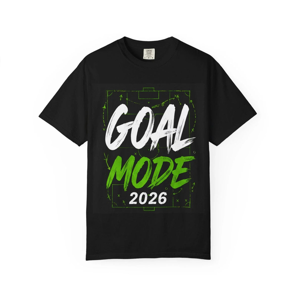 Goal Mode 2026 | Soccer Pitch Graphic Unisex , , , Long Sleeve Tee