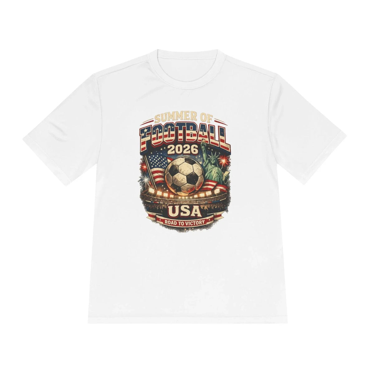 American Soccer 2026 USA Flag Vintage Graphic T Shirt World Cup Fan Tee Unisex , , , Long Sleeve Tee