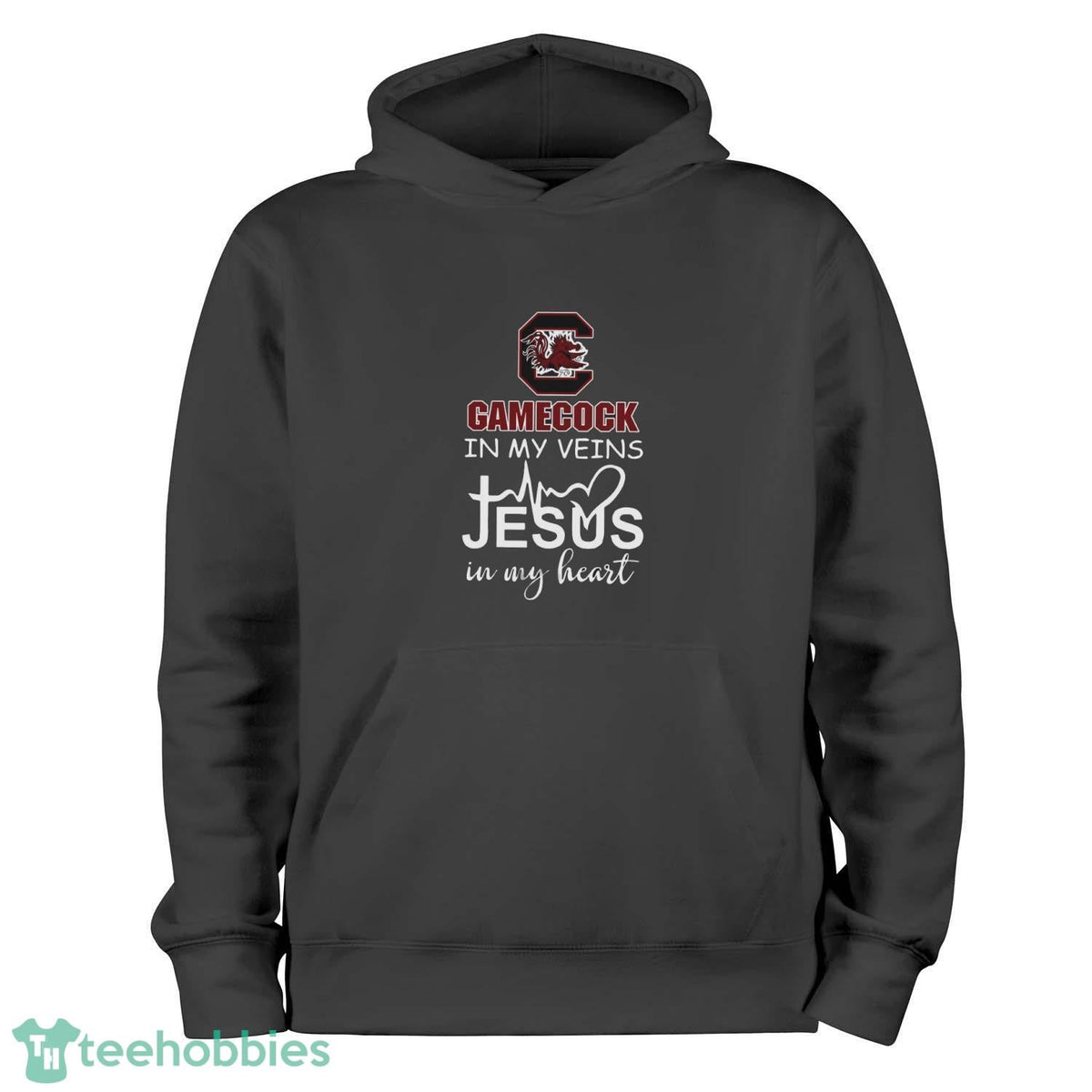 South Carolina Gamecocks In My Veins Jesus In My Heart Unisex , , , Long Sleeve Tee