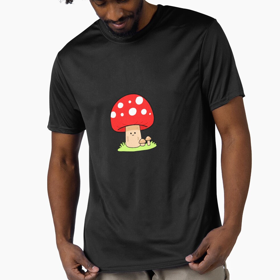 Cute Kawaii Mushroom Cartoon Illustration by artwithsushie