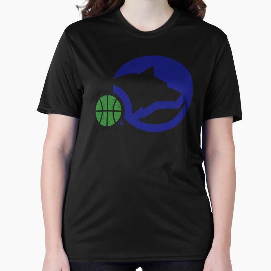 Minnesota Timberwolves Ball Color Graphic by damgoodgame