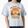 You Were Right About the Stars – Wilco, Jesus Etc., Retro 70s Sunset Stripes Vintage Camp Quote T-Shirt by DiamondSkyShirt